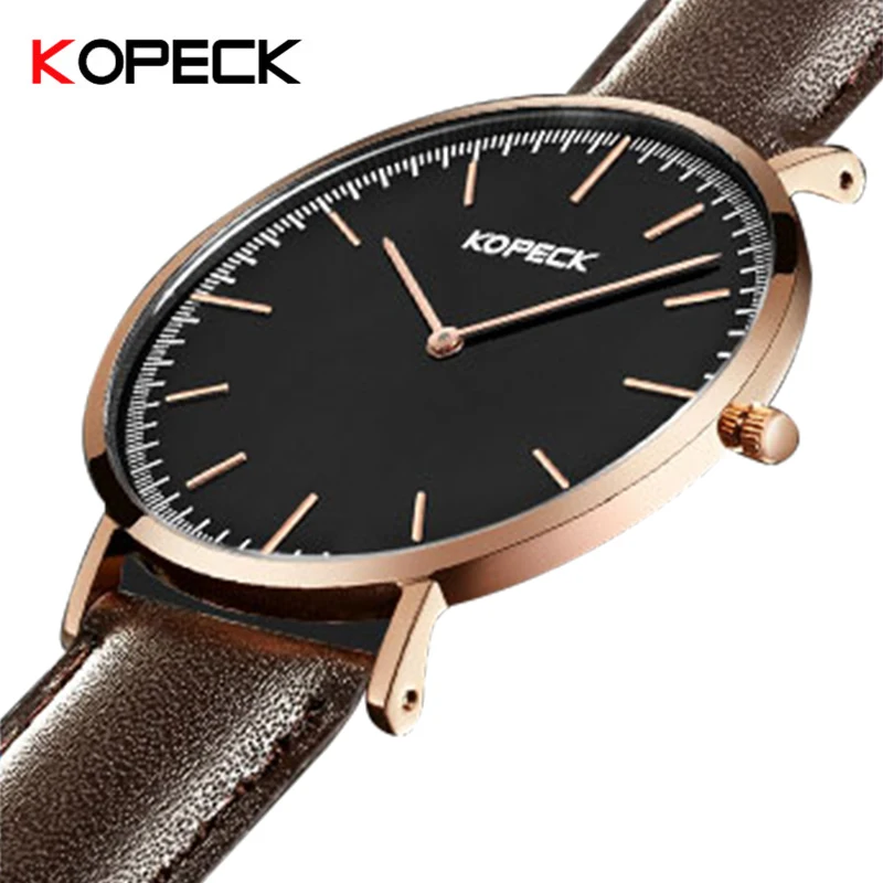 Женские кварцевые часы с ремешком kopek повседневные в подарок|mujer reloj|mujer casualmujer dress |