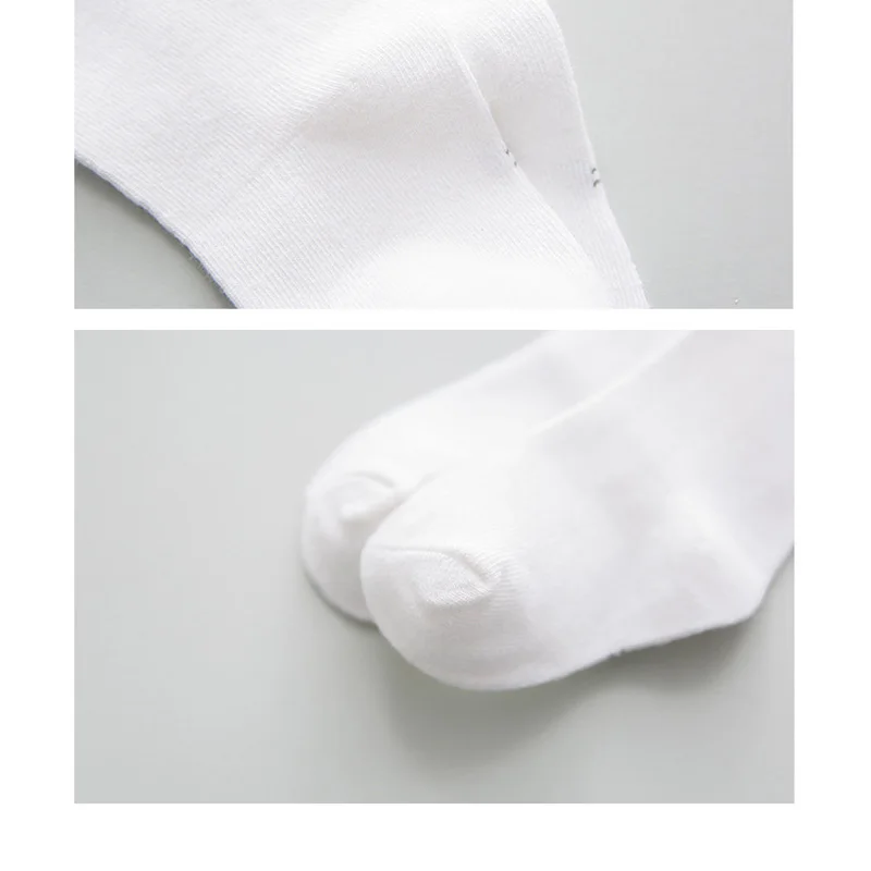 Хлопковые гольфы для девочек Цвет белый количество кружева длинные носки