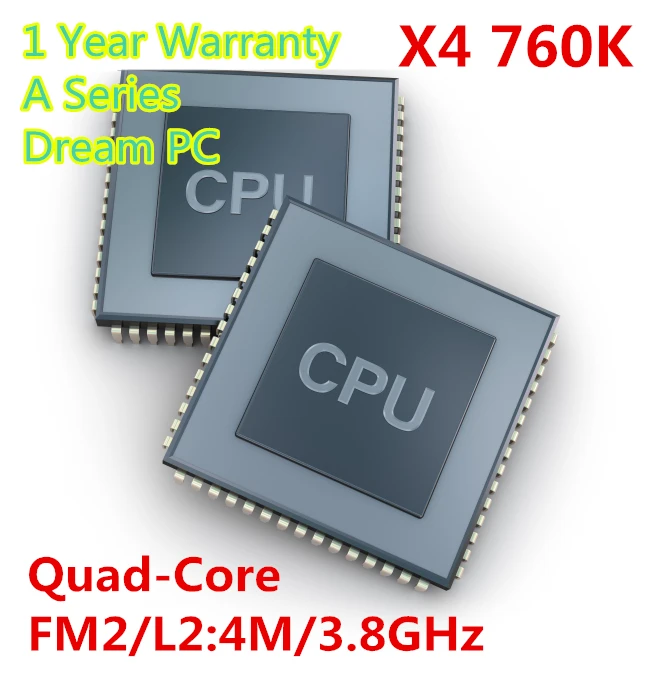 Free shipping cpu X4 760K 3.8GHz FM2 Processor quad-Core 4M Cache 45nm Desktop CPU scrattered pieces | Компьютеры и офис