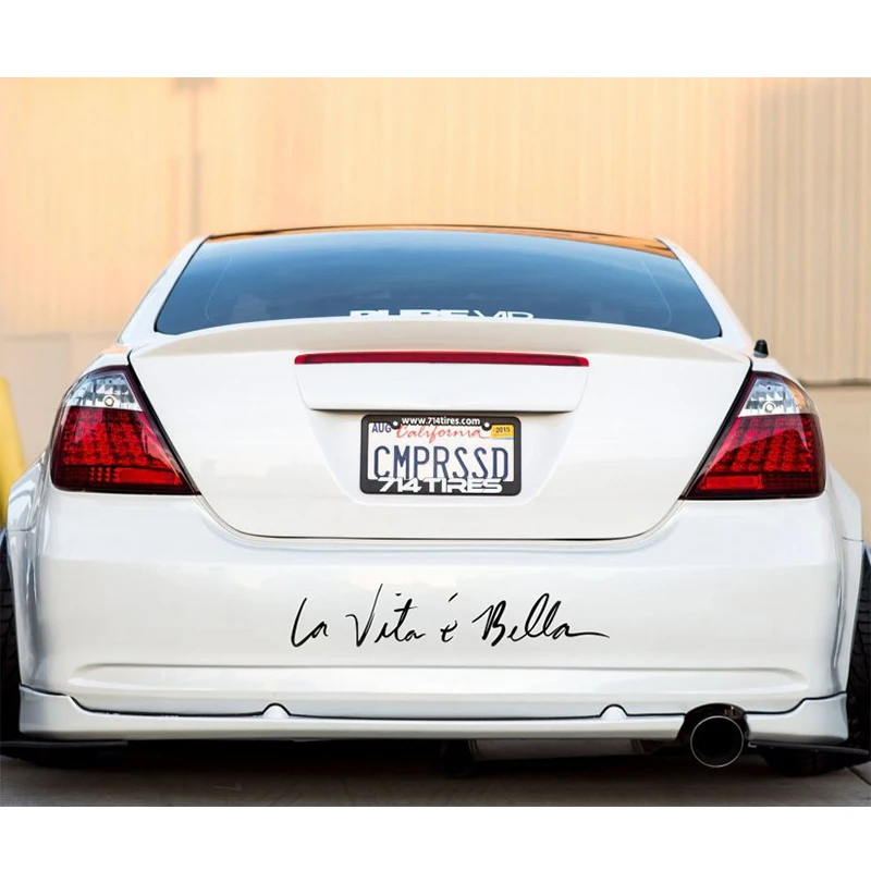 ZD 1 шт. Стикеры для стайлинга автомобиля Life is Beautiful for Mini Cooper Volkswagen VW Polo Passat B6 B7 B8 Golf 4