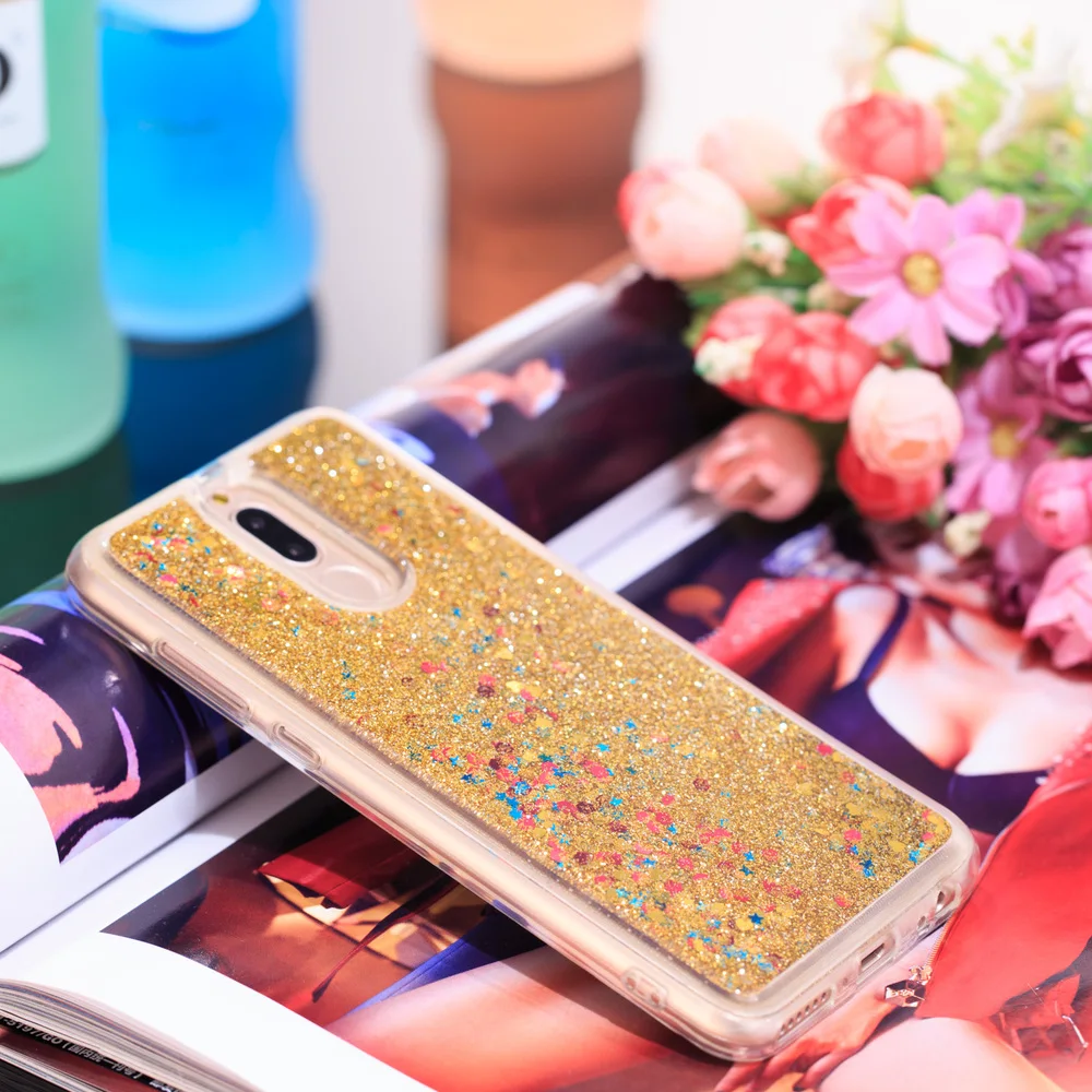 Для Huawei Mate 10 Lite Nova 2i Блестящий динамический Жидкий чехол с зыбучим песком RNE-L21 RNE-L01