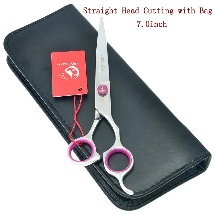 HB0057 with bag 70 Meisha 6,5 дюймов профессиональные ножницы для домашних животных Япония сталь уход за собакой ножницы для стрижки волос Tijeras для маленьких животных уход HB0058 - Цвет: HB0057 with bag 70