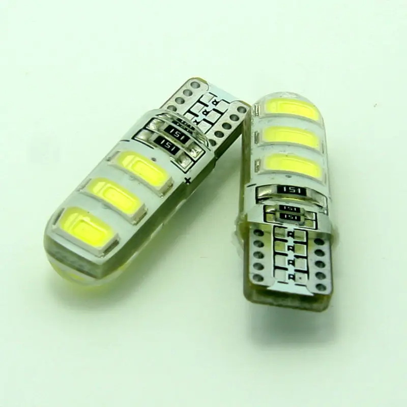 2018 автомобильный Стайлинг 2 шт./лот силиконовая супер яркая T10 5630 6SMD Светодиодная