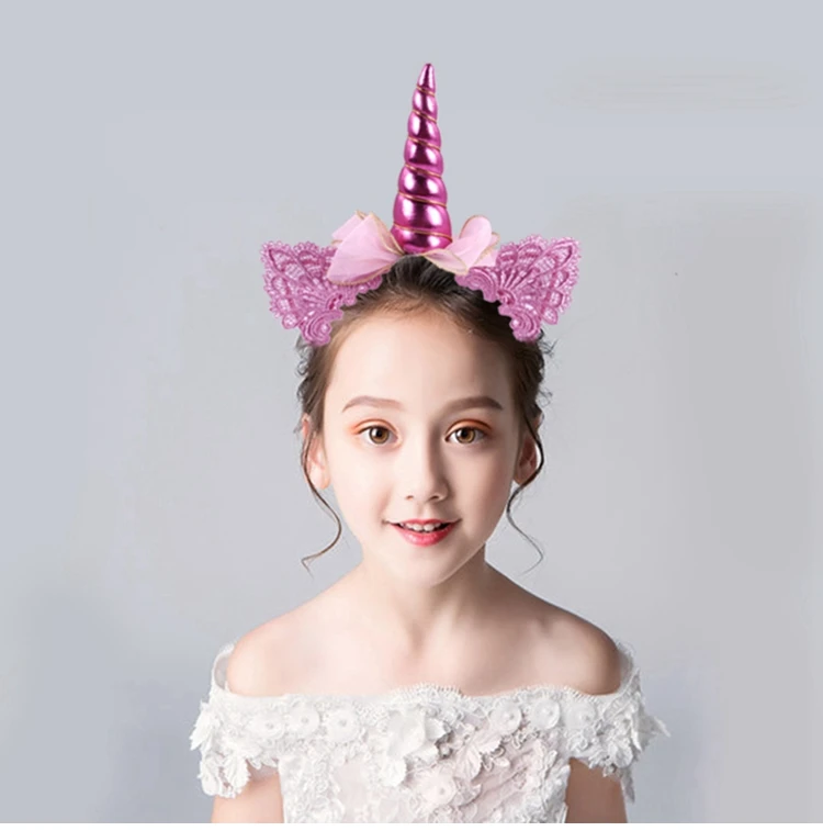QIFU Unicorn Party Decorations Unicorn Birthday Party Supplies Unicornio Party Headband Set Girl Deco Baby Shower Decorations