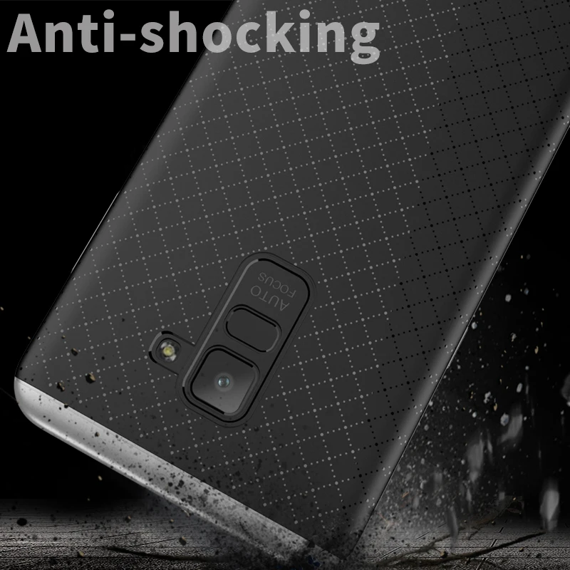 Чехол iPAKY для Samsung Galaxy A8 Plus 2018 A730F Жесткий ПК и Мягкий ТПУ силиконовый гибридный