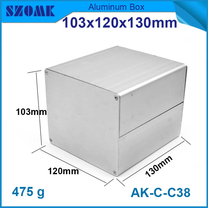 1 шт. алюминиевый корпус с гладкой поверхностью для электроники соединительный