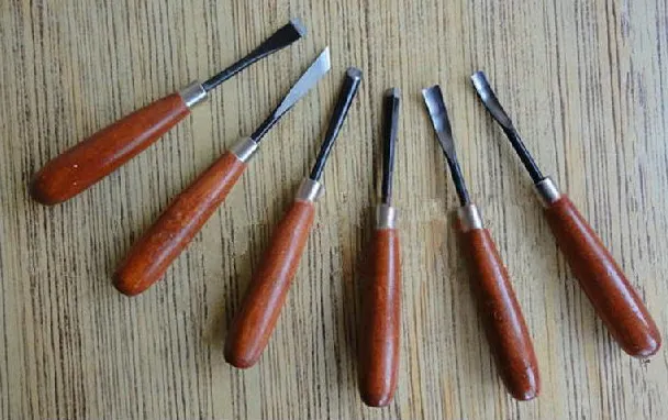 6 шт. набор инструментов для резьбы по дереву|chisel tool|carving chiselwood carving chisels |