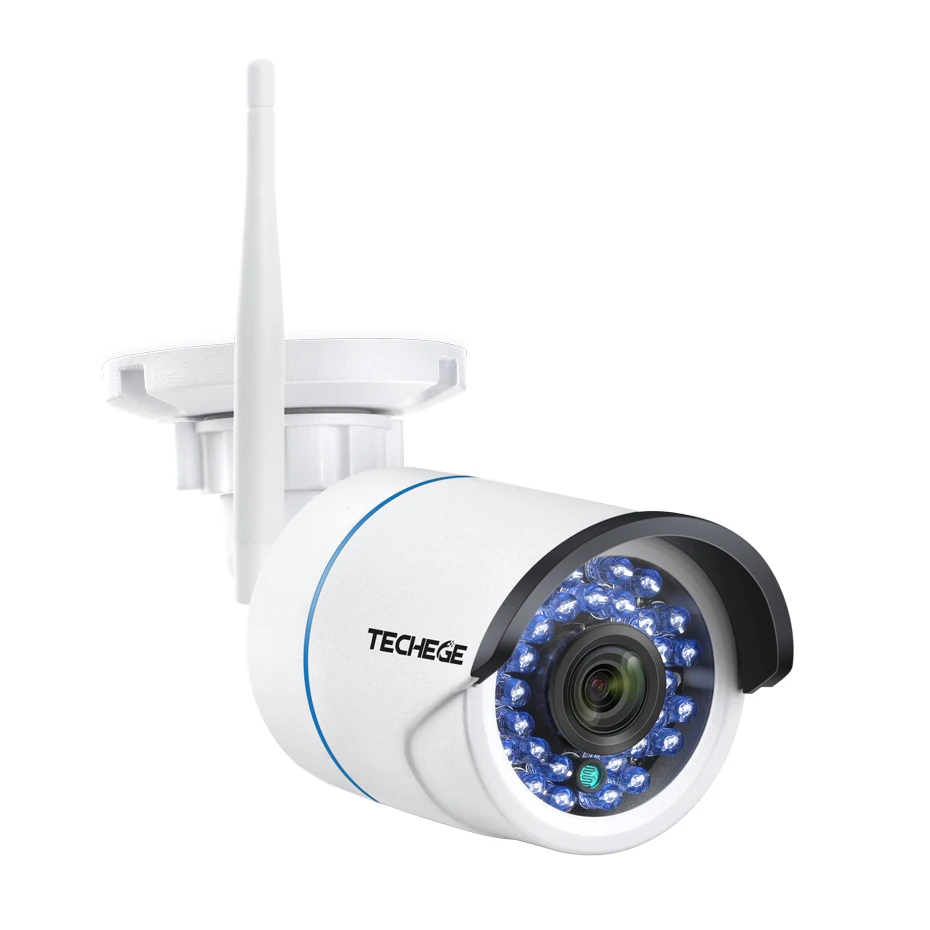 Techege, HD 1080 P, аудио, беспроводная, проводная, ночное видение, уличная, Wifi, IP камера, 2MP, CCTV камера, слот для sd-карты, Макс. 64G w, бесплатный адаптер