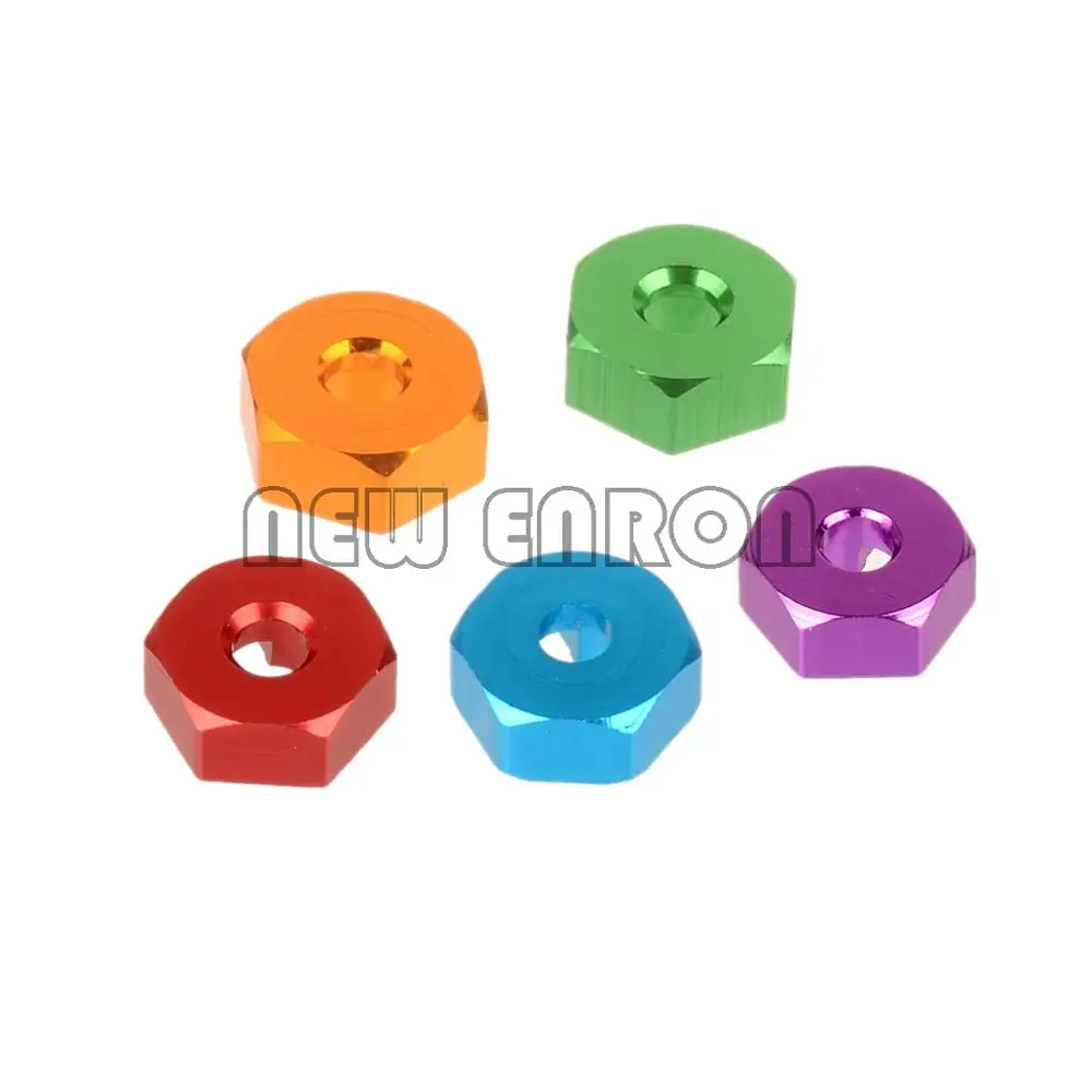 NEW ENRON 4 шт. 12 мм алюминиевое колесо Hex 02134/02100 102042/122042 RC 1:10 HSP Redcat Himoto|Детали и