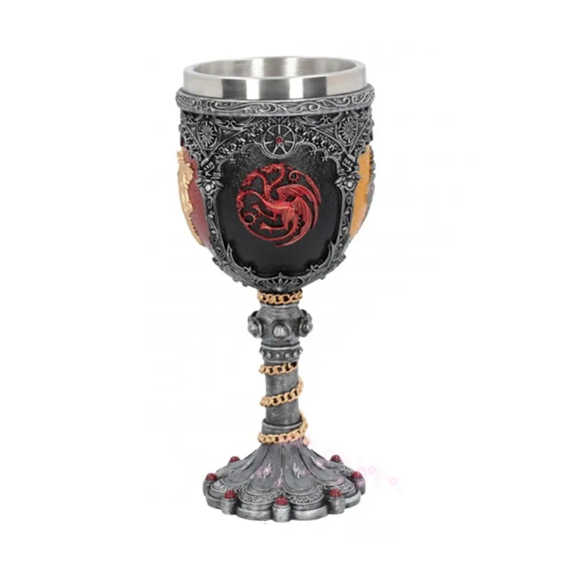 Игра престолов sigili Tankard Кубок кофе кружки из нержавеющей стали смолы чашки и кружки творческая марка пива посуда для напитков Марка
