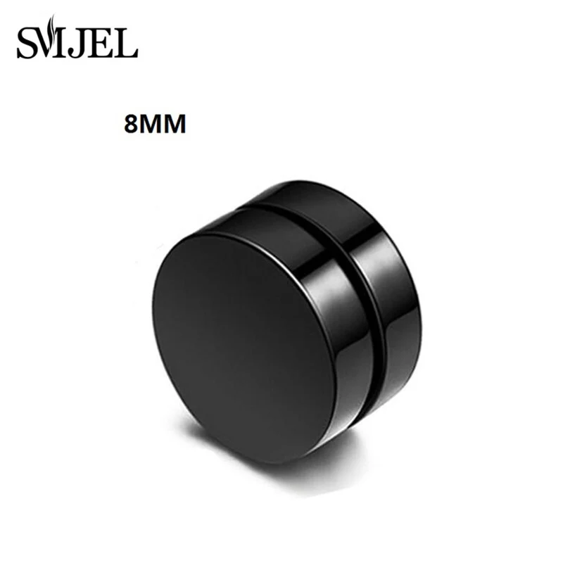 SMJEL Rock, сильный магнит, магнитный, забота о здоровье, серьги-гвоздики для ушей, не пирсинг, серьги с черепом, Дэвидом, звездой Тай Чи, ювелирные изделия для мужчин и женщин - Окраска металла: 46