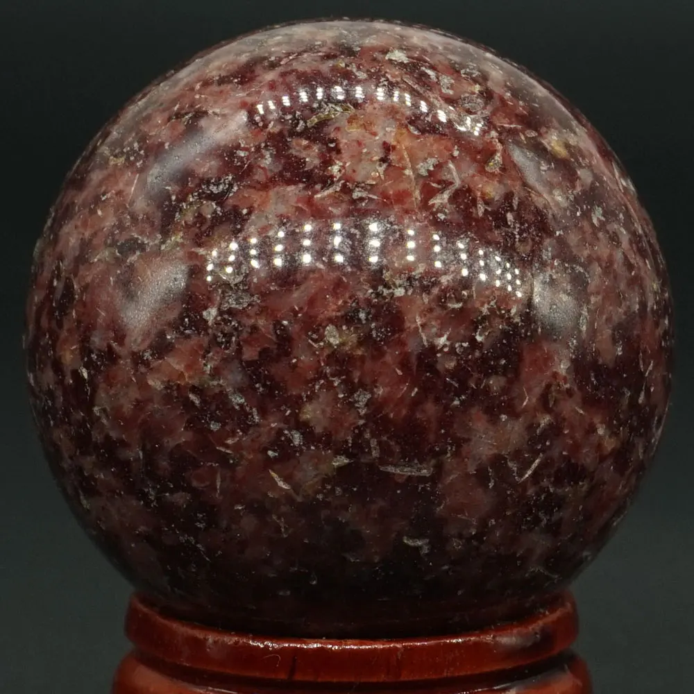 40 мм натуральный драгоценный камень красного пятна яшма хрустальный шар рейки