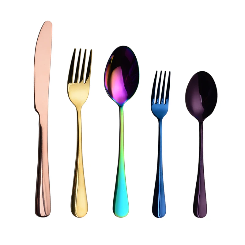 5 шт./компл./набор столовые приборы из нержавеющей стали|Столовые сервизы| |