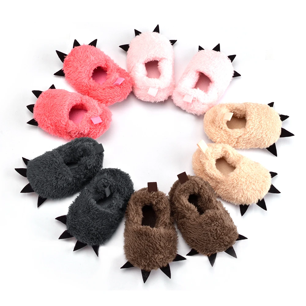 Очаровательные тапочки для младенцев Вязаные маленьких мальчиков и девочек