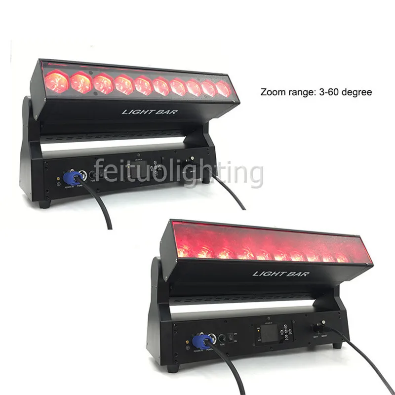 A-профессиональный сценический 10x30w RGBW dmx светодиодный пиксельный бар с движущейся головкой