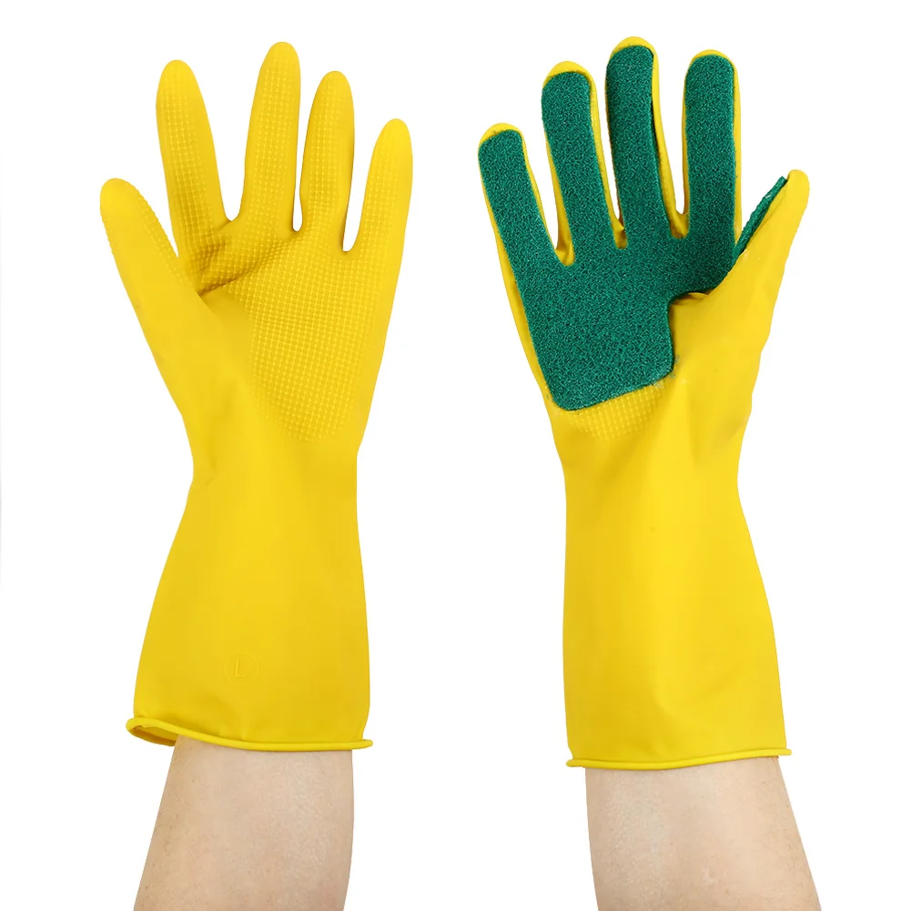 ПЭТ щеточка для очищения перчатки прочные 1 пара силиконовая чистота очистка