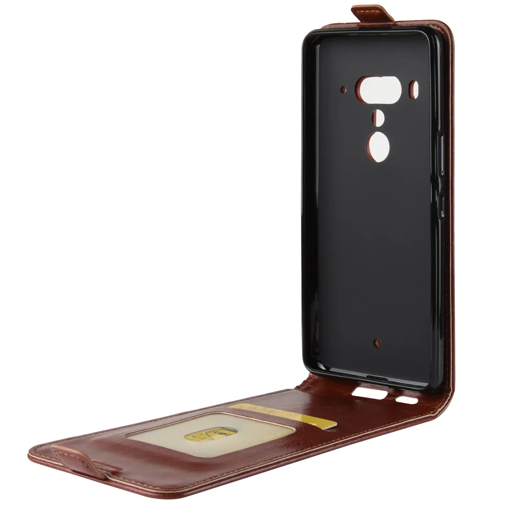 Чехол CYBORIS для HTC U12 Plus Роскошный чехол из искусственной кожи кошелек Вертикальный
