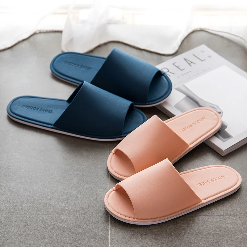

ASIFN Women Men Hotel Slippers Summer Slides Casual Style Bathroom Shoes Non-slip Indoor 6 Size Home Sapato Masculino Flip Flops