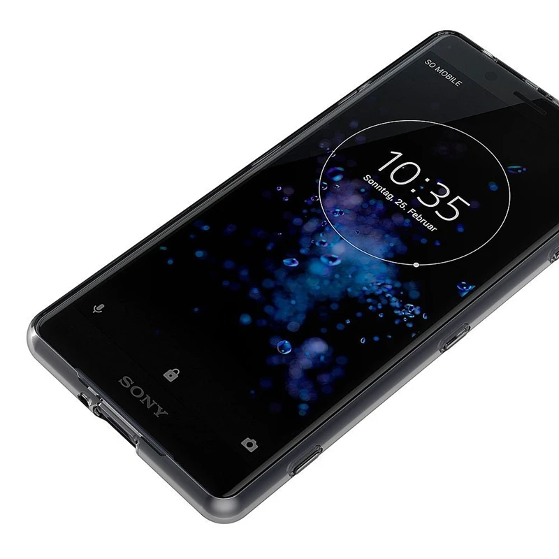 Роскошный чехол для Sony Xperia XZ 2 компактная Мягкая силиконовая задняя накладка из