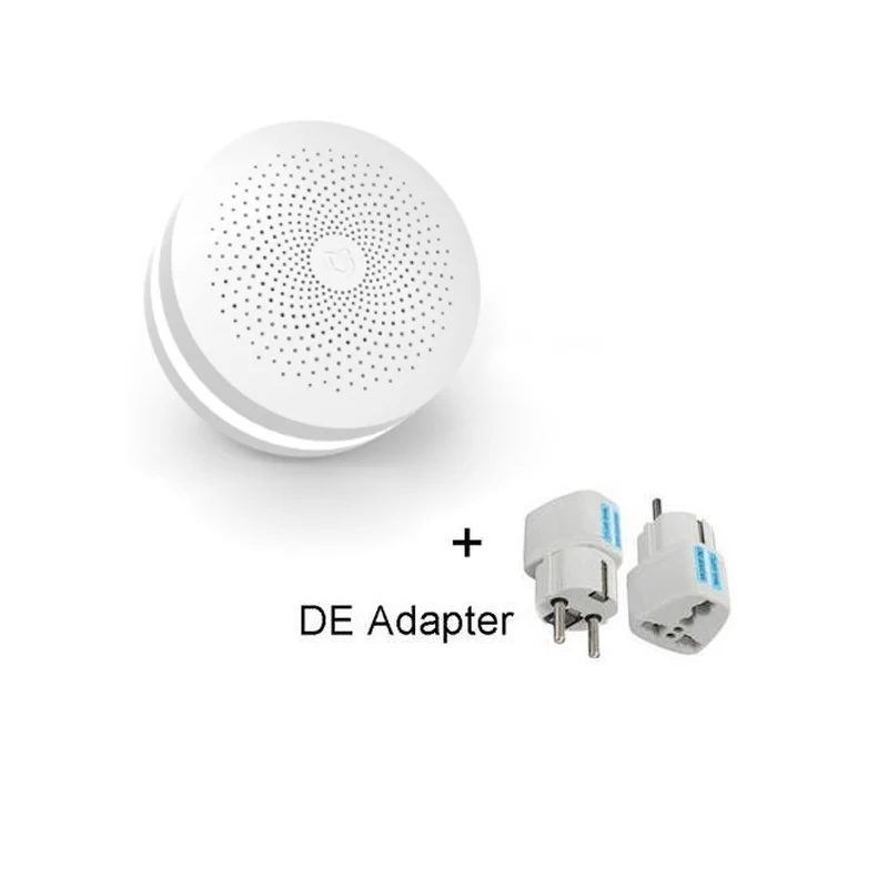 Xiaomi Multifunctio Gateway 2 умный центр управления умный дом Комплект обновленная версия два управления с дверной звонок с радио кольцо встроенный - Цвет: EU Adapter
