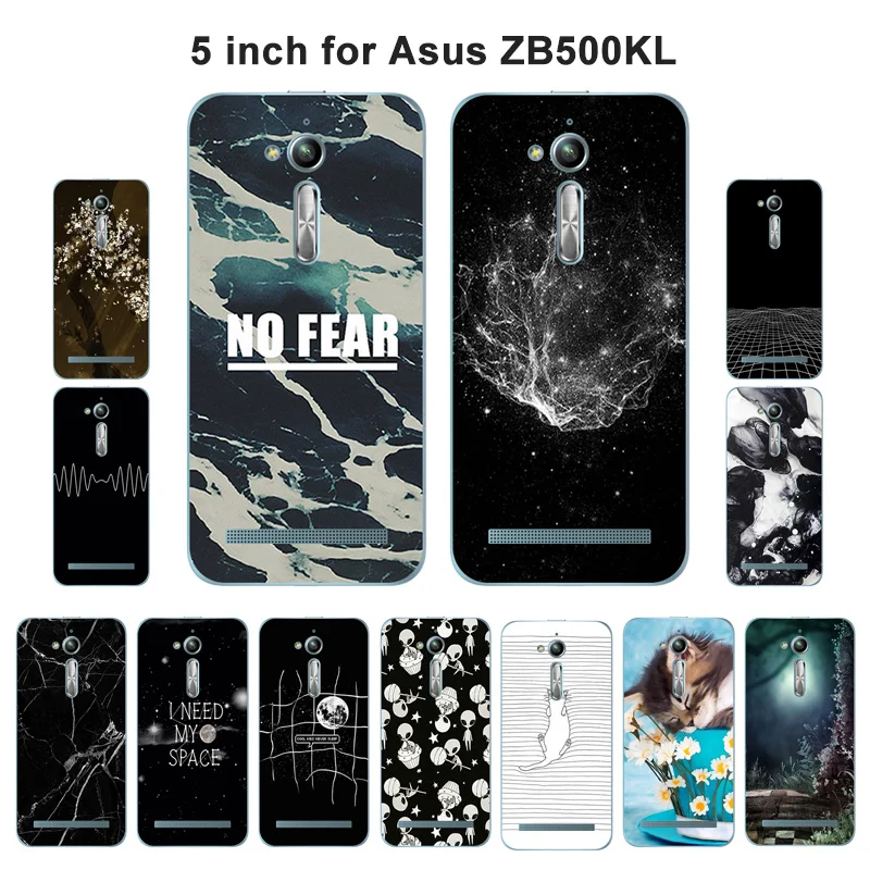 Чехол для Asus Zenfone Go ZB500KL ZB500KG Мягкий Силиконовый Для аэрокосмический Рисунок 5