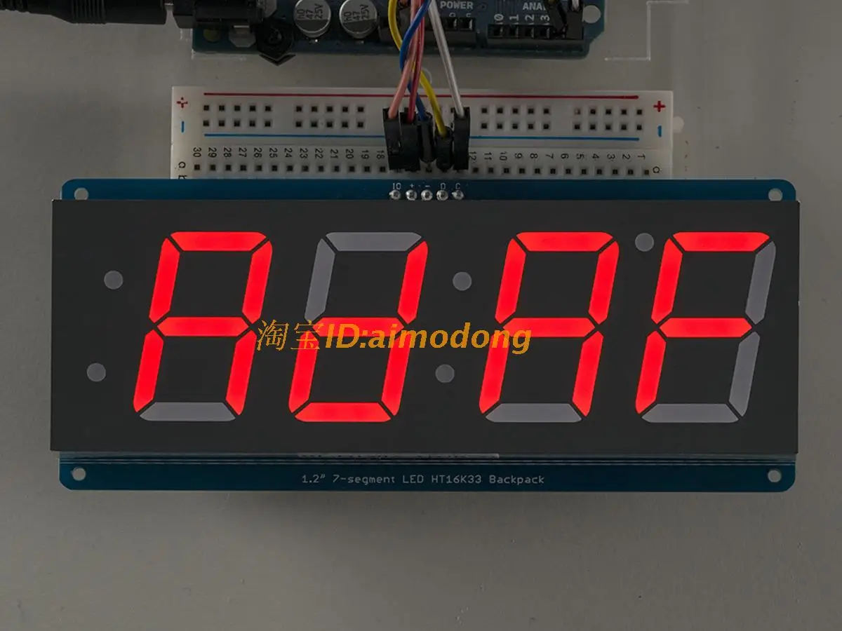 Красный 1 2 ɴ-значный 7-семисегментный светодиодный дисплей часы IIC время |