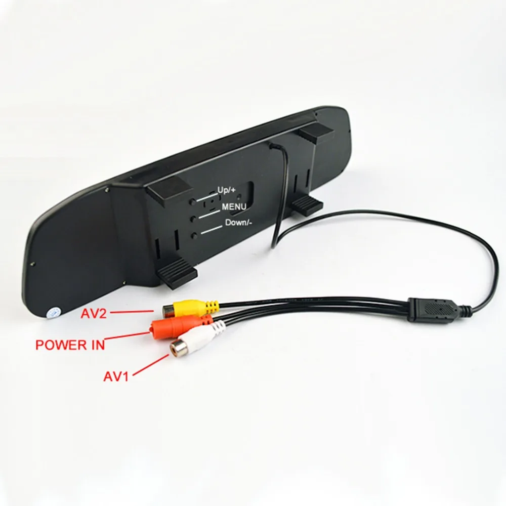 Автомобильное зеркало заднего вида HD видео монитор парковки TFT ЖК-экран 4 3 дюйма с