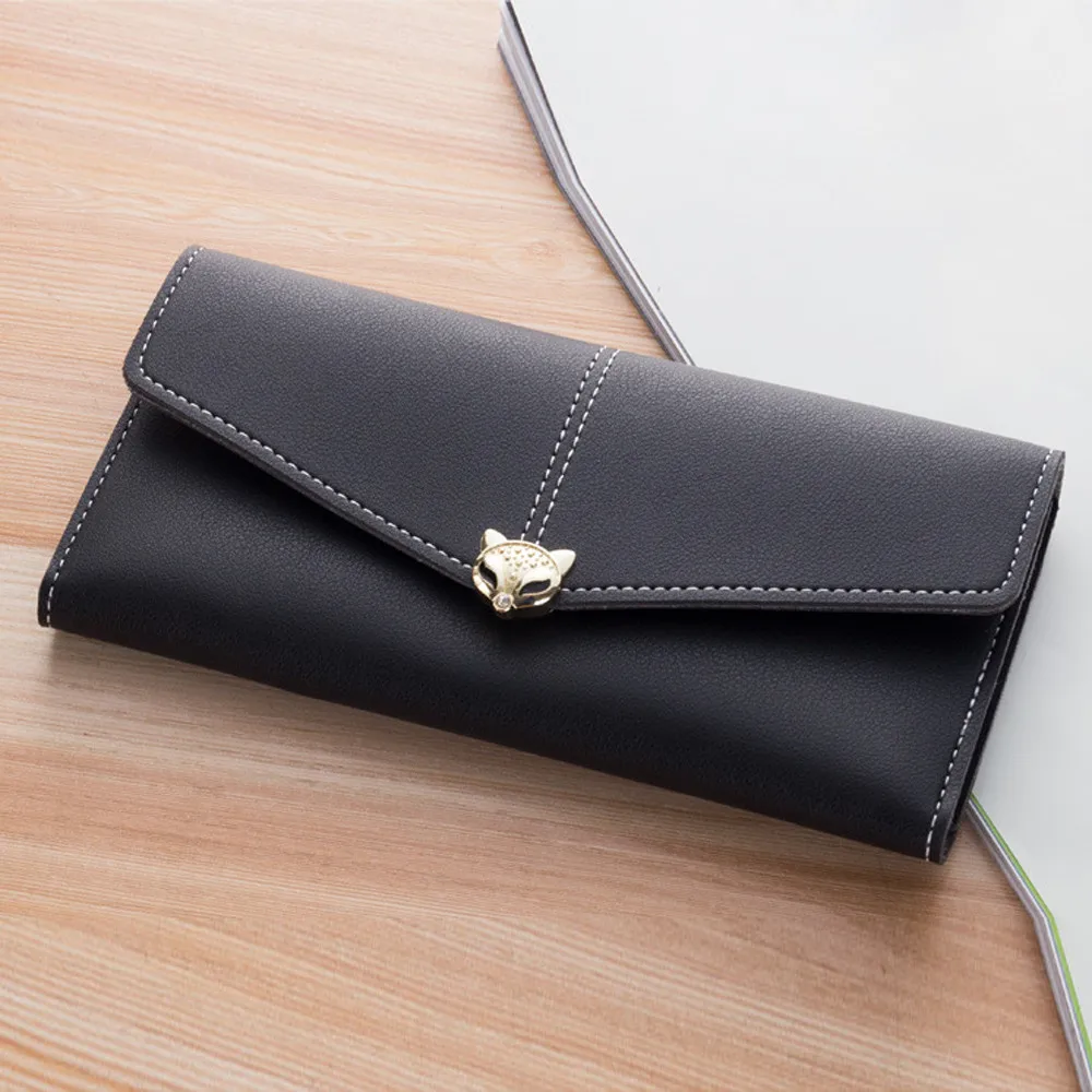 Женский кошелек MOLAVE модный стильный кожаный с отделением для ID карт принтом