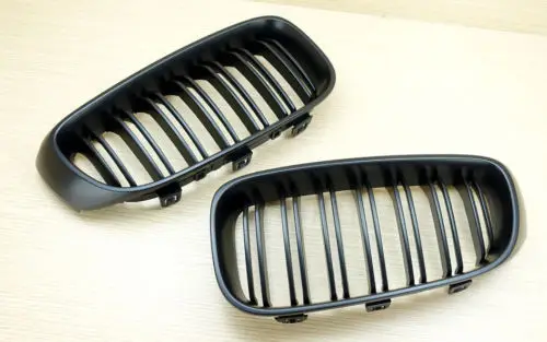 1 пара матовый черный фронт почек двойная планка решетка Набор для BMW 3 серии F34 GT
