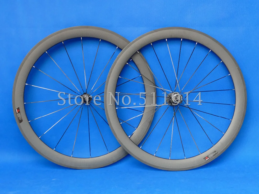 Toray матовая глянцевая 700C трубчатая колесная пара из углеродного волокна 60 мм