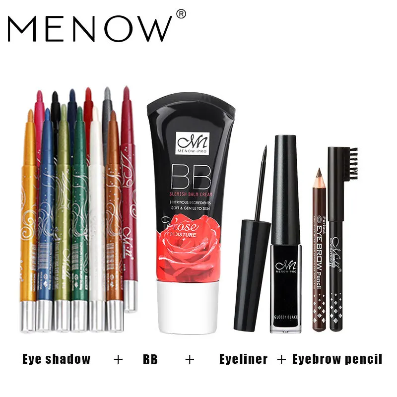 Набор для макияжа MENOW Водостойкая Подводка глаз подводка и жидкая подарок два