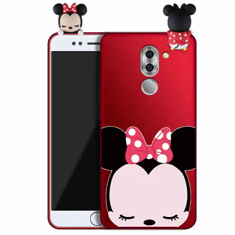 Чехол ALIVO для Huawei honor 6X с ремешком полная защита мультяшный 3d милый Силиконовый