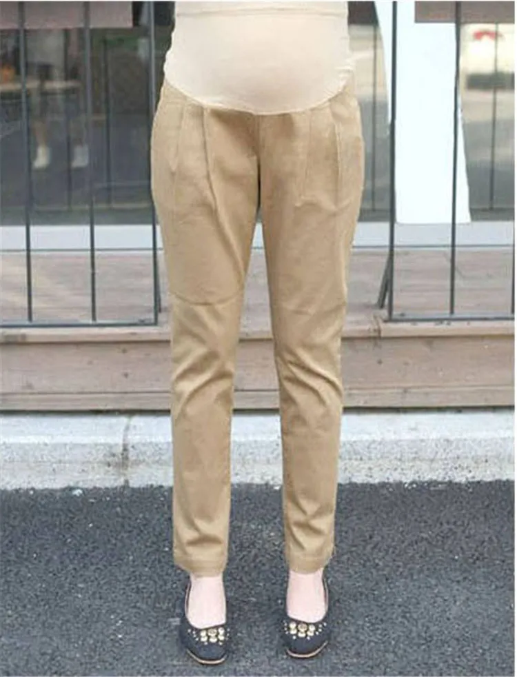 New maternity Korean / pencil pants care of pregnant women belly slacks trousers career plus thick velvet h8007|pants floral|pants bigpant waterproof