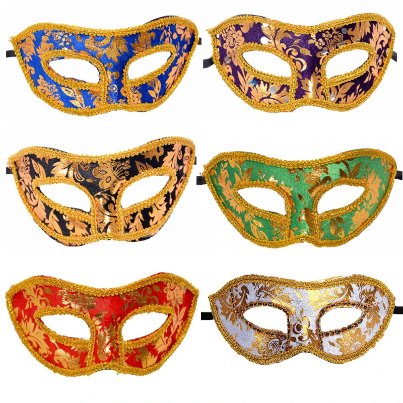 7 цветов сексуальная Венецианская маска для свадьбы дня рождения вечеринки