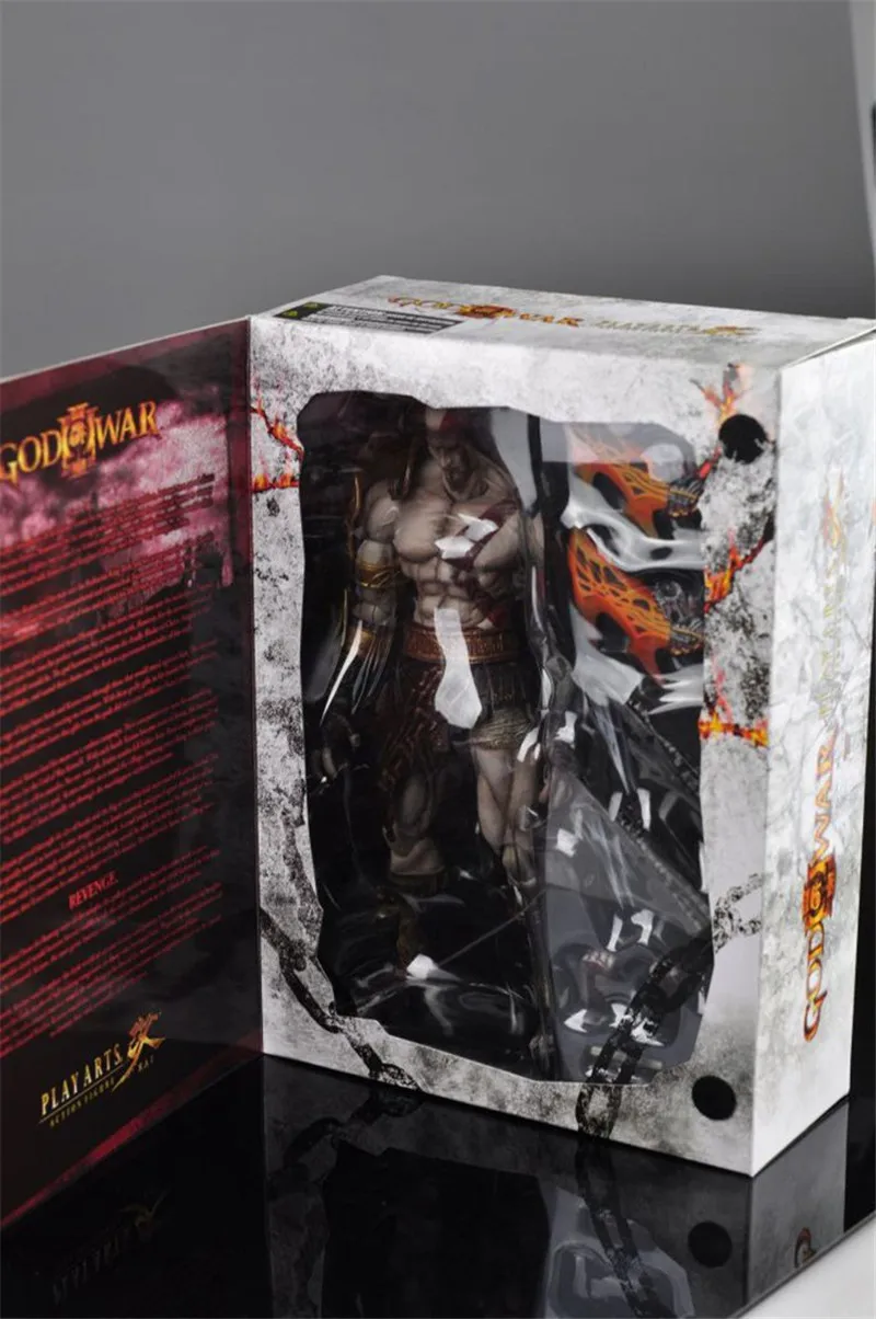 Квадратная игрушечная фигурка Fenix Play KAI God of War Kratos ПВХ 23 см 9,0" Аниме игра игрушка подарок для друзей Коллекционная модель куклы