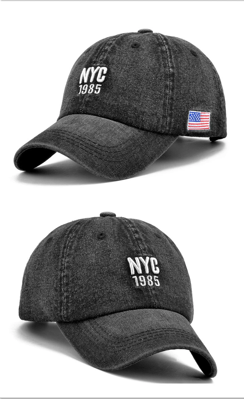 Бренд NYC, джинсовая бейсболка для мужчин и женщин, джинсовая бейсболка с вышитыми буквами, кепка, кепка для летних видов спорта, США, хип-хоп кепка, Gorras