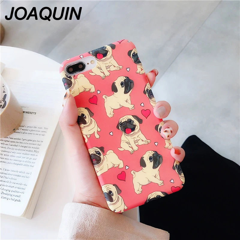 Funny French Bulldog Puppy Cartoon hard Clear Phone Case Fundas Coque For iphone 7 7Plus 6 6S 6Plus 8 8Plus X XR XS MAX case |