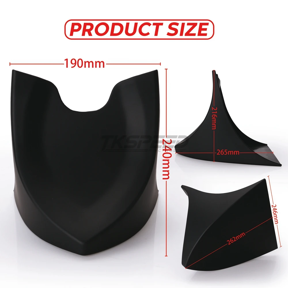 Light Black Motorcycle Front Chin Spoiler Air Dam Fairing Cover Mudguard Fair | Автомобили и мотоциклы