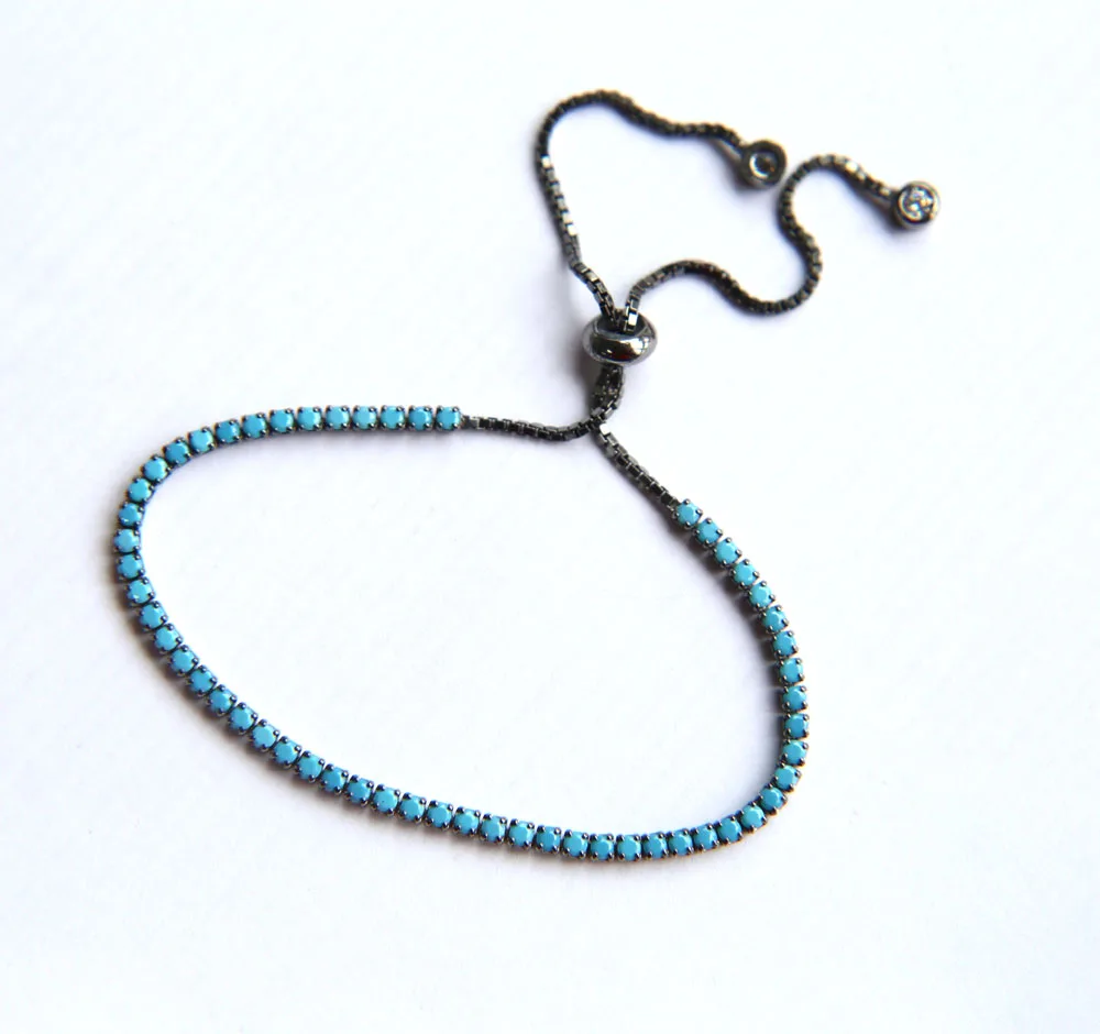 2017 Высокое качество драгоценный камень синий Теннисный зубец Настройка