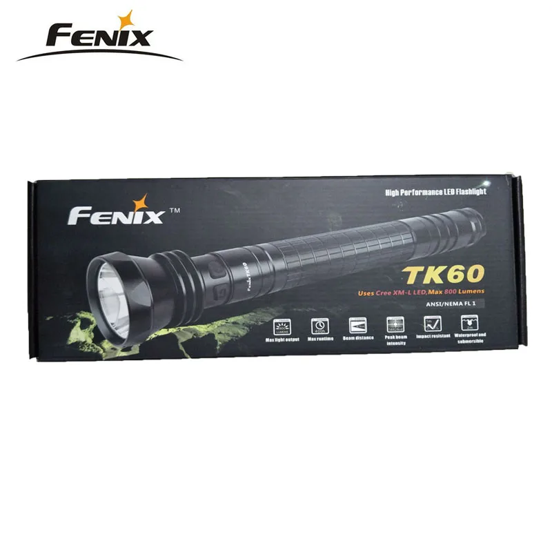 Бесплатная доставка Fenix TK60 фонарик Cree XM L светодиодный фонарь 800 люмен 6 режимов
