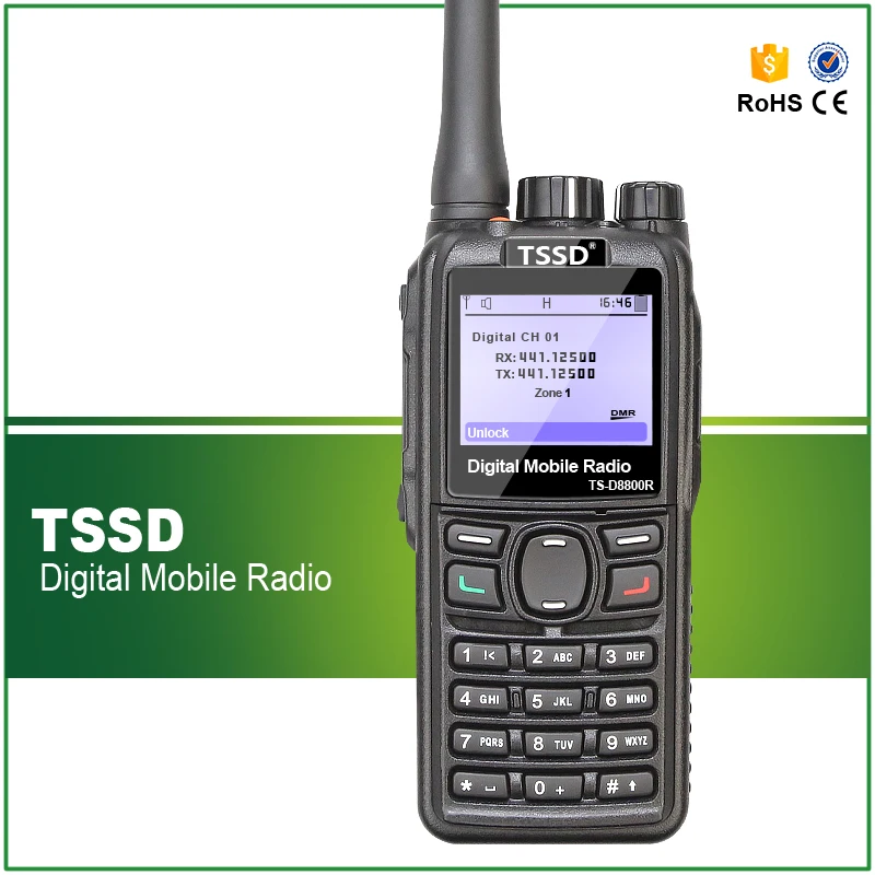 Новое поступление лучшая цена 5 Вт UHF 400 480 МГц Коммерческая DMR цифровая рация TS