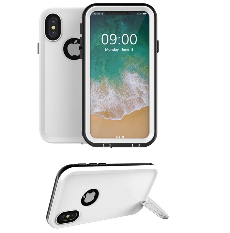 Heavy Duty Protection IP68 Waterproof PET Case for iPhone X Cse Outdoor Sports Sealed Cover Mobile Phone |