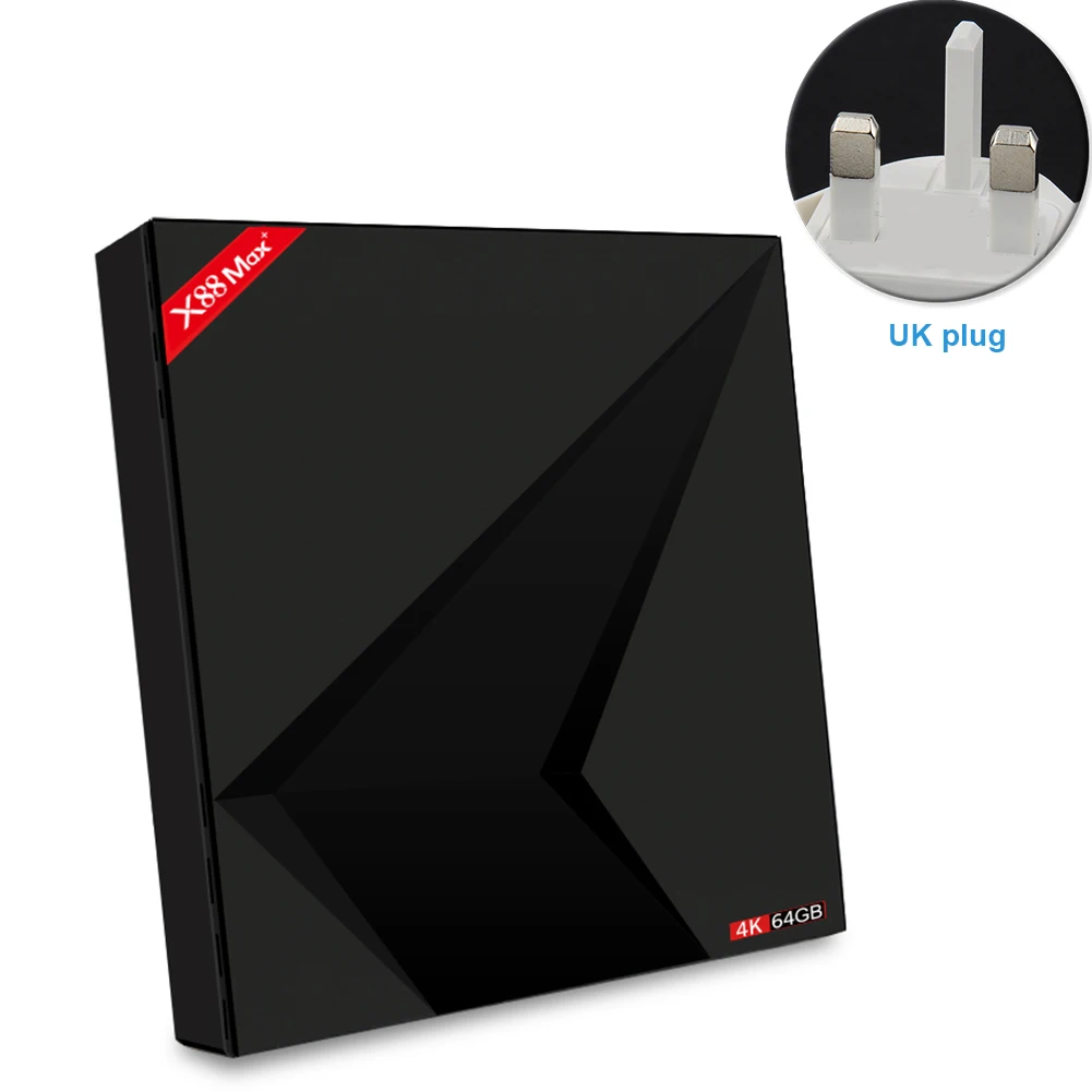 X88 MAX + RK3328 удаленного Управление WI FI Android 8 1 4 ядра ТВ коробка Smart Dual K Set