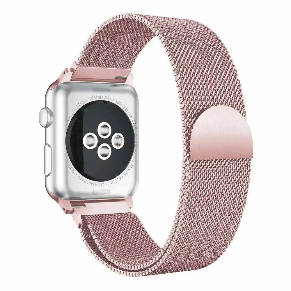 Миланские Ремешки для наручных часов Apple Watch серии iWatch 4/2/1 браслет 42 мм 38 44 40 из