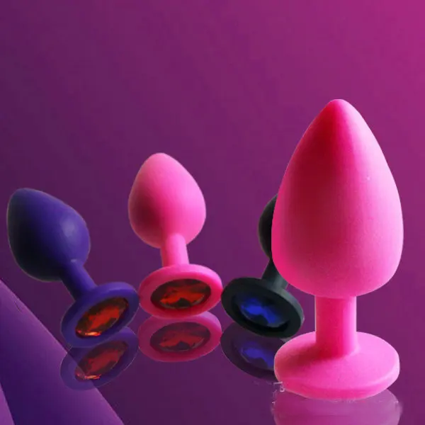 sexy Anal Plug unisex backyard g spot Stimulating Silicone Butt Booty Beads Crystal Jewelry sex Toys Lover Gift | Красота и здоровье