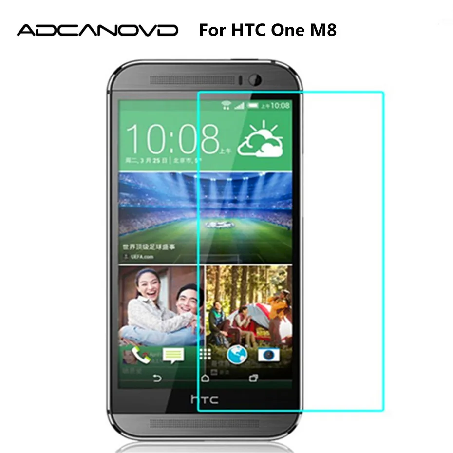 Закаленное стекло Adcanovd для HTC One M8 Dual Sim Защитная пленка экрана 9H на M8i Eye M8Ew M8d M8s M8si