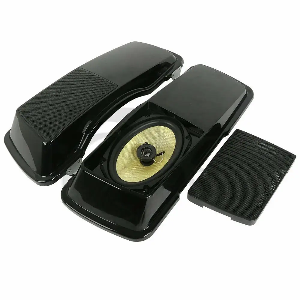 

Motorcycle 6"x 9" Saddlebags Lid + Speakers For Harley Touring Electra Street Glide Road King FL Bagger Saddle Bags 1994-2013 12