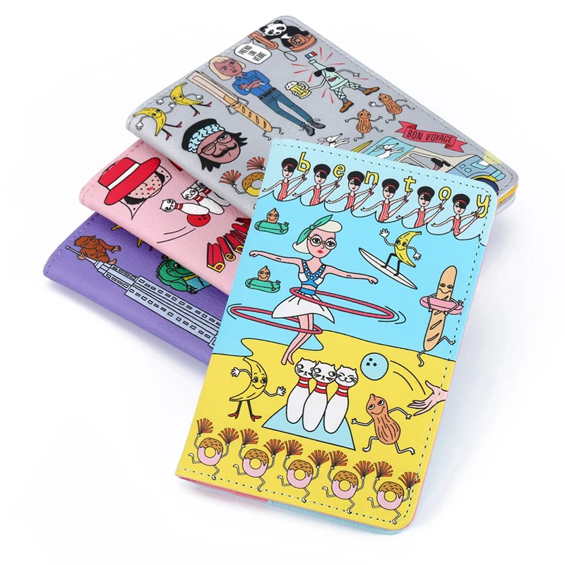 Милая Женская дорожная Обложка для паспорта клатч кошелек повседневный