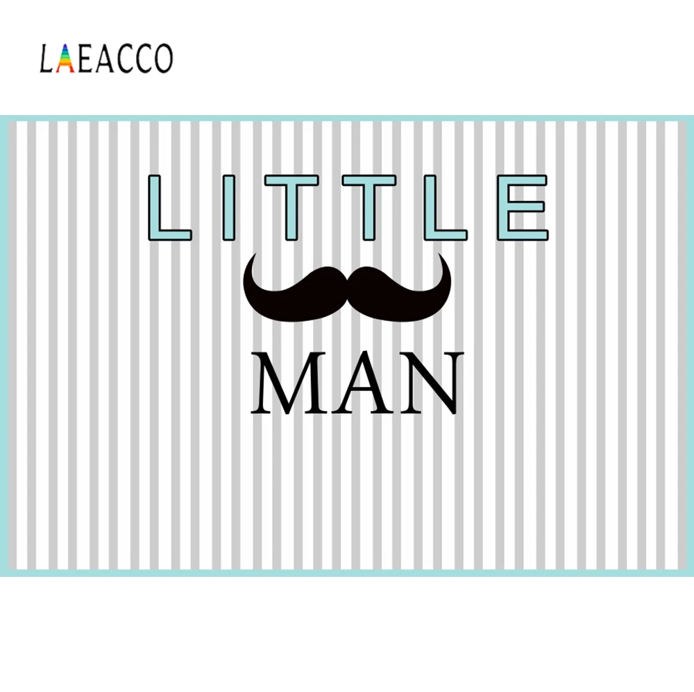 Laeacco Baby Shower День Рождения Вечеринка Маленький Человек борода полосы детский