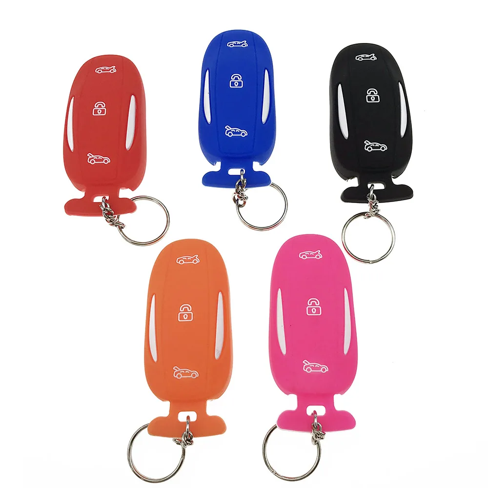 Силиконовый чехол для ключей Tesla Model X автомобильный Стильный аксессуары